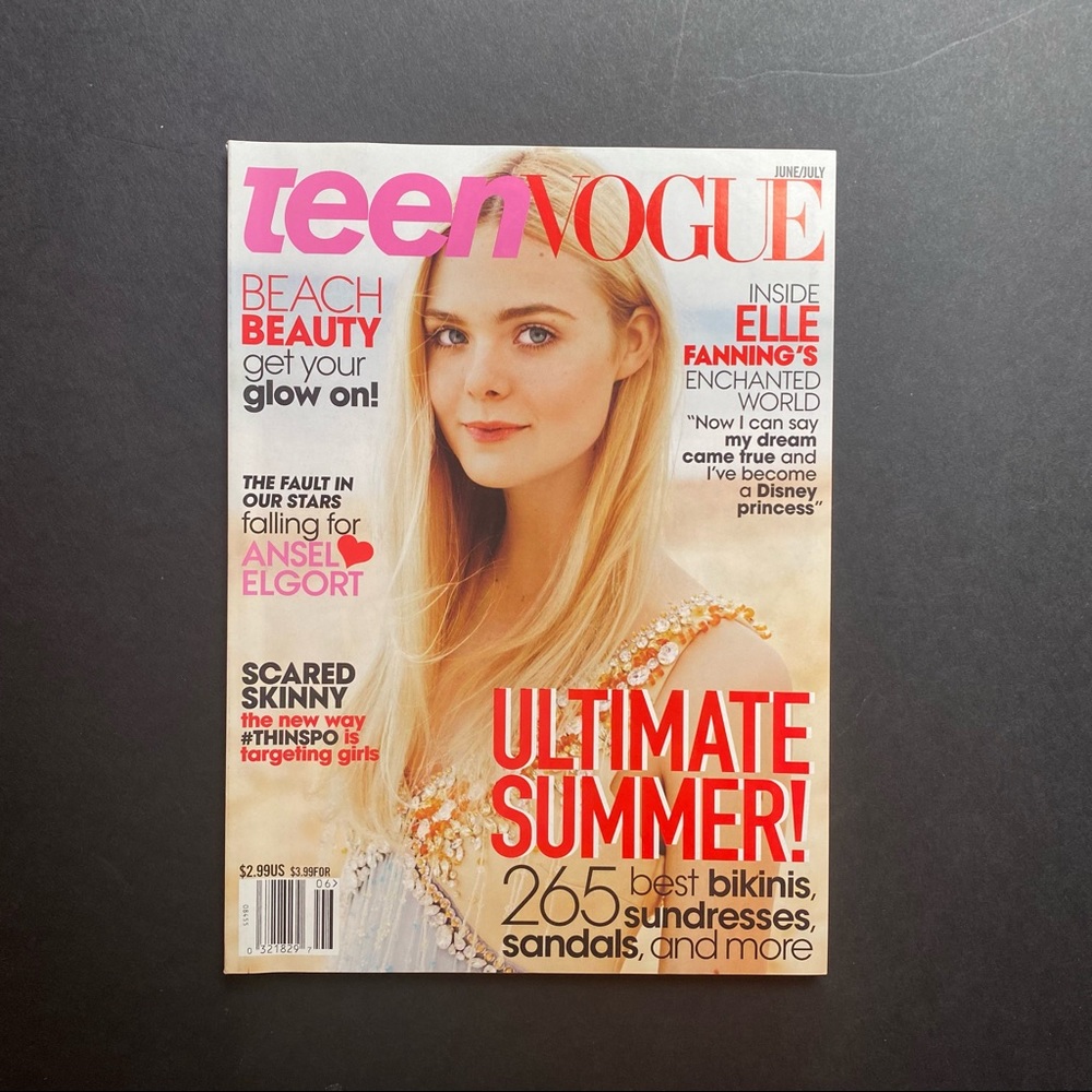Teen Vogue Magazine Elle Fanning June/July 2014
